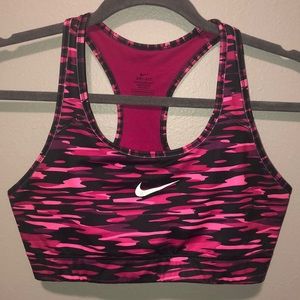 Pink Nike Pro Dri-Fit Sports Bra